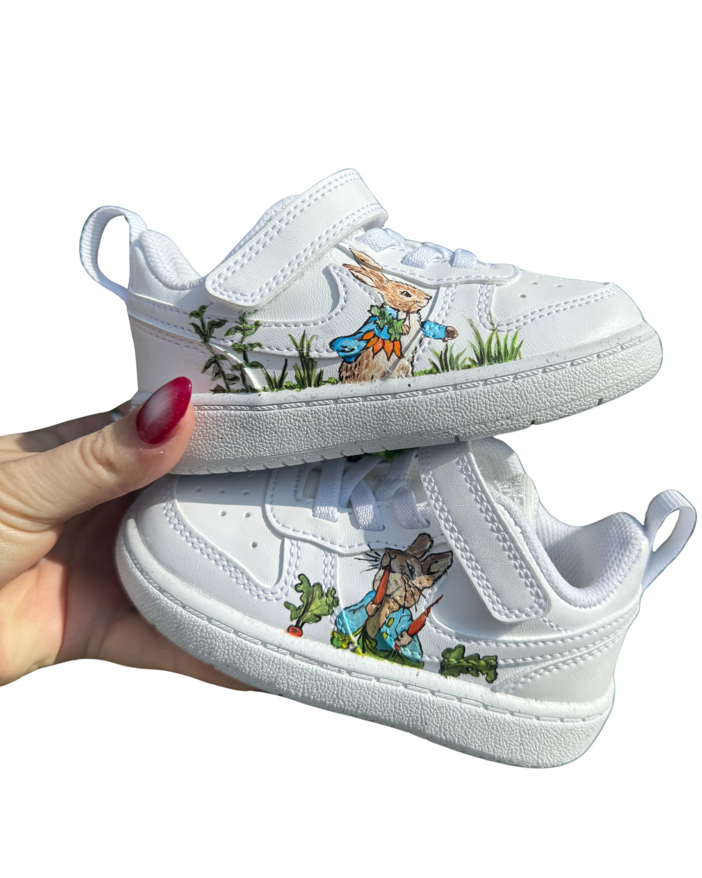 Baby rabbit custom shoes