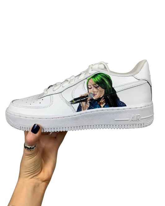 billie eilish custom airforce 1's