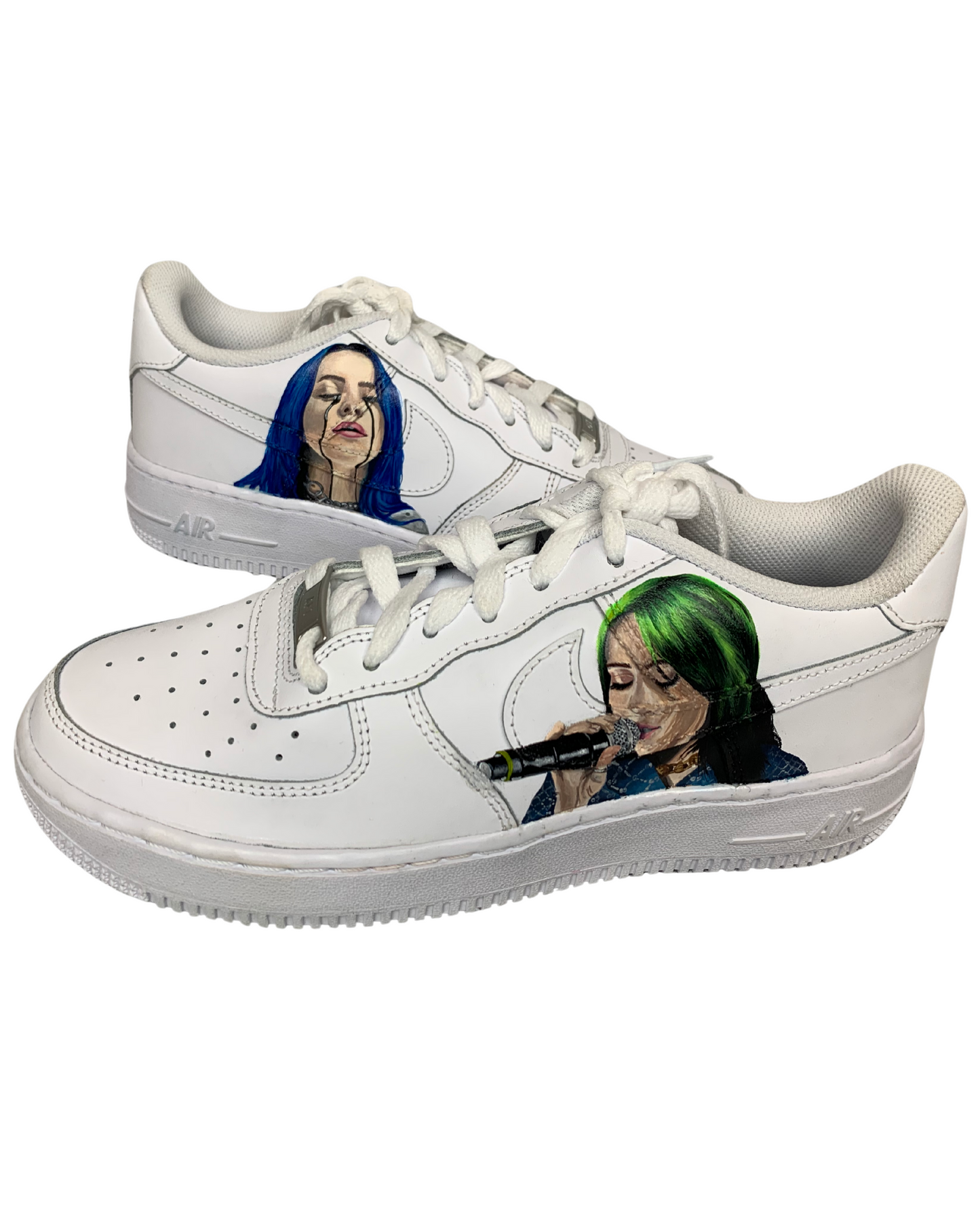billie eilish custom airforce 1's