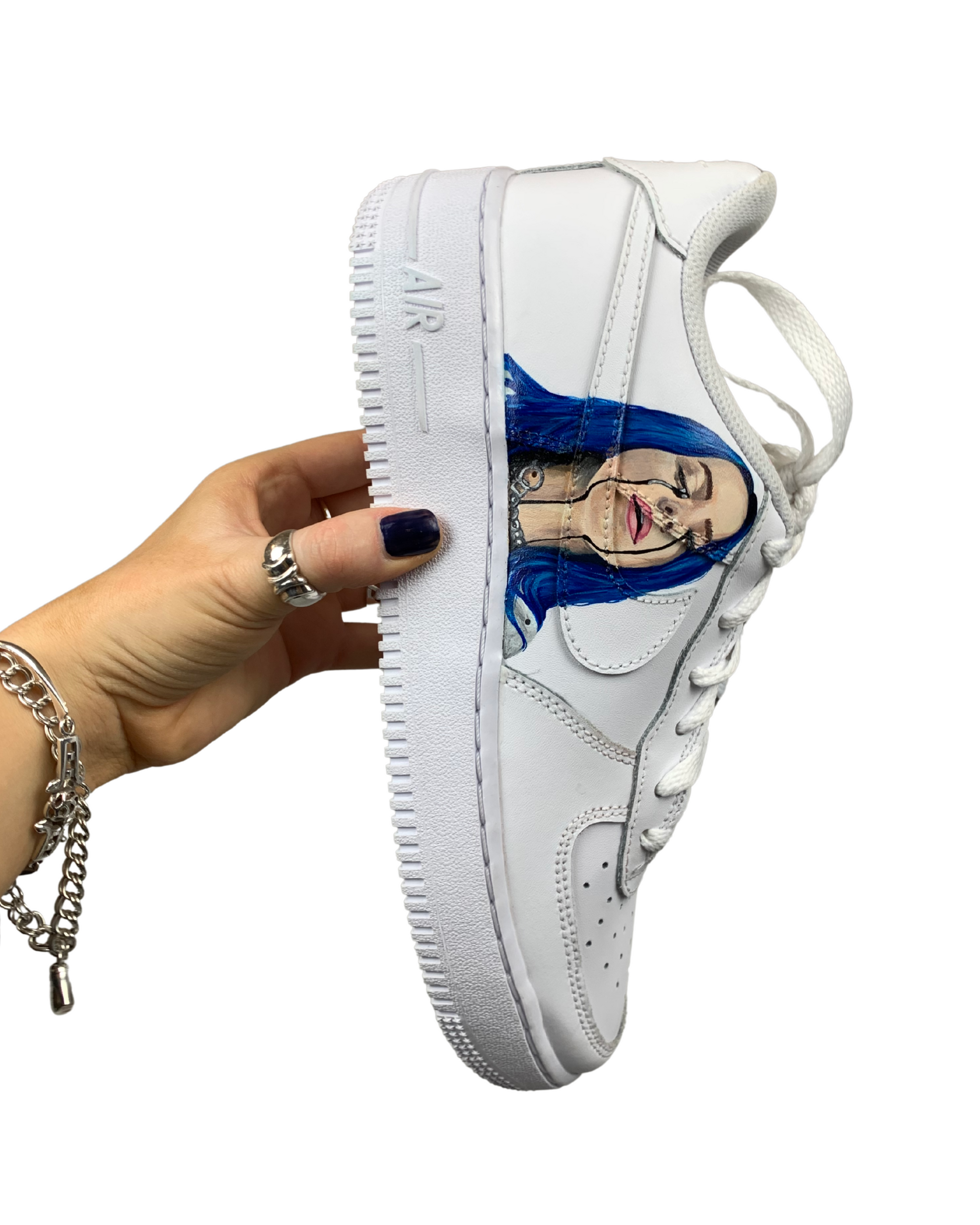 billie eilish custom airforce 1's