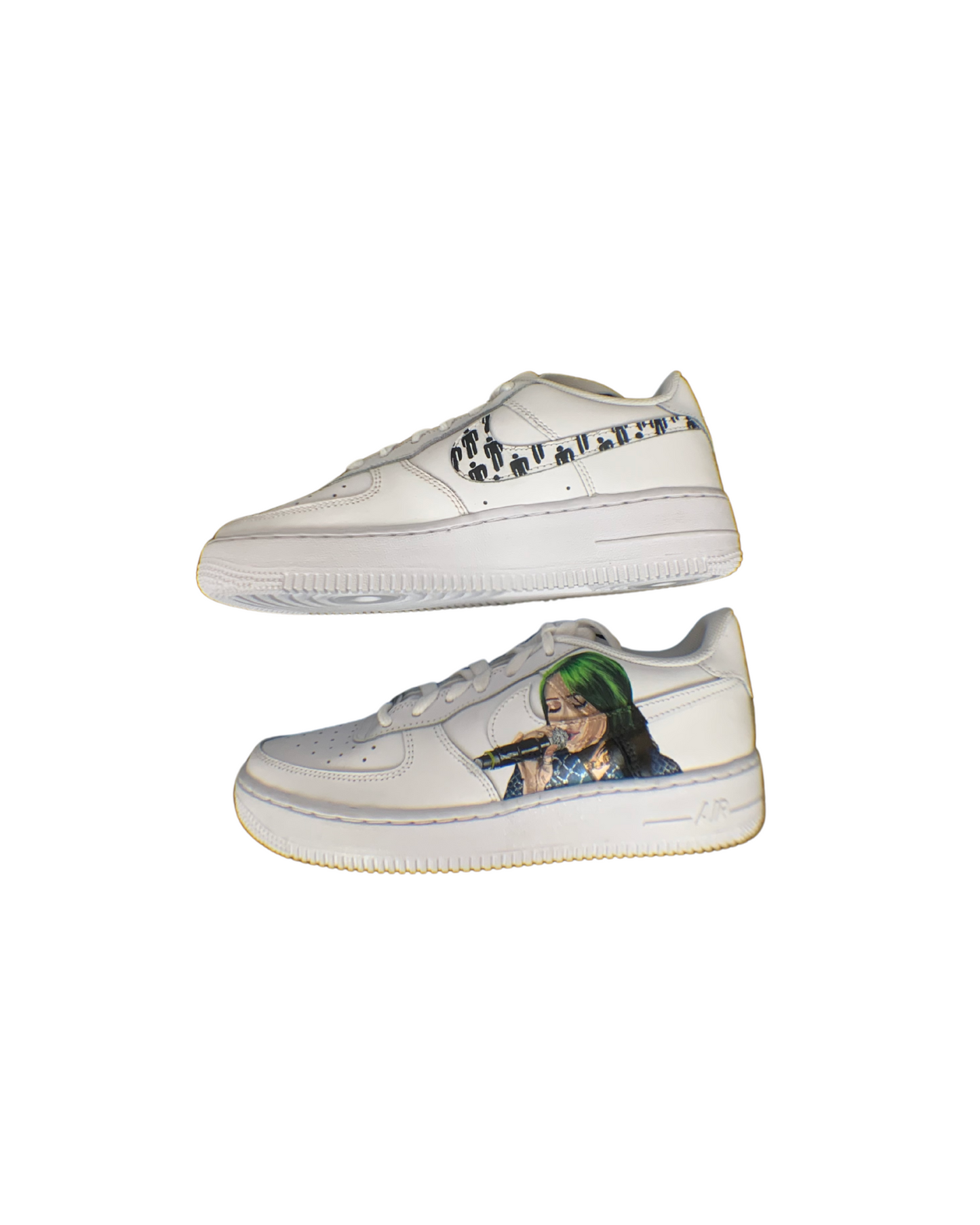 billie eilish custom airforce 1's