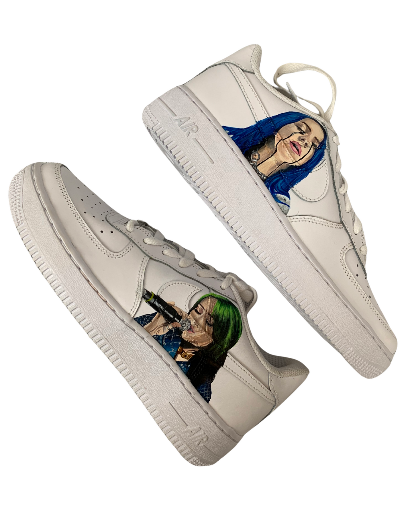 billie eilish custom airforce 1's